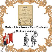 Mediaeval Renaissance Faux Parchment Wedding