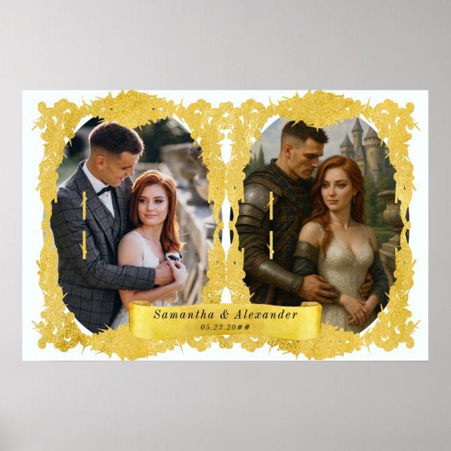 Mediaeval Renaissance Knight Renfaire Custom Photo Poster (Front)