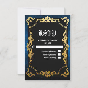 Mediaeval Renaissance Middle Ages Goth RSVP card