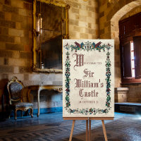Mediaeval Renaissance Middle Ages Welcome Sign