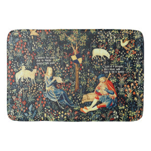 Mediaeval Renaissance Tapestry Shepherds and Shee Bath Mat