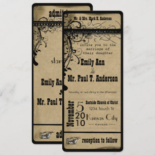 Mediaeval Renaissance Wedding Invitation