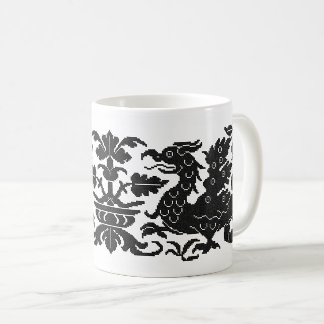 Mediaeval/Renaissance Wyverns Coffee Mug (Front Right)