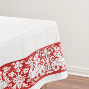 Mediaeval/Renaissance Wyverns Tablecloth, 52"x70" Tablecloth