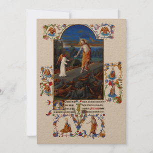 Mediaeval Resurrection of Christ Easter Holiday Card