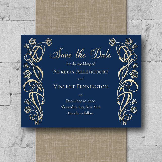 Mediaeval Royal Roses Wedding Save the Date (Creator Uploaded)