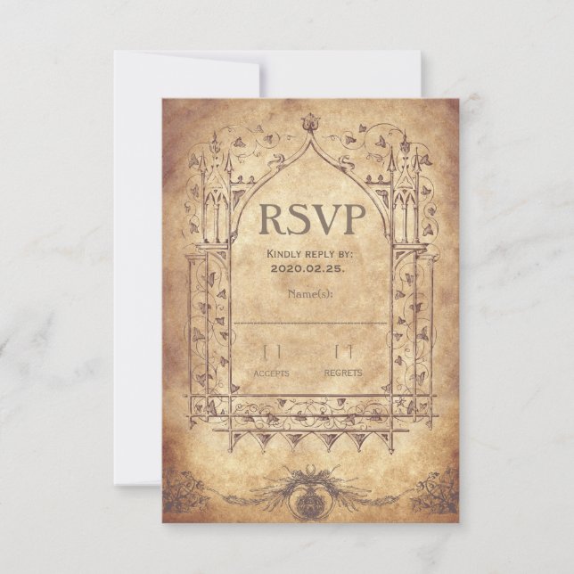 Mediaeval RSVP Card (Front)
