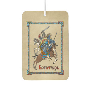 Mediaeval Russian Bogatyr Car Air Freshener
