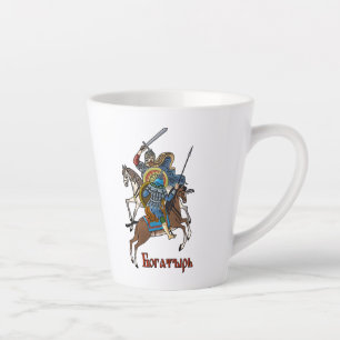 Mediaeval Russian Bogatyr Latte Mug