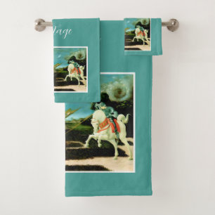 Mediaeval Saint George and the Drago Bath Towel Set
