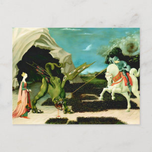 Mediaeval Saint George and the Dragon Postcard