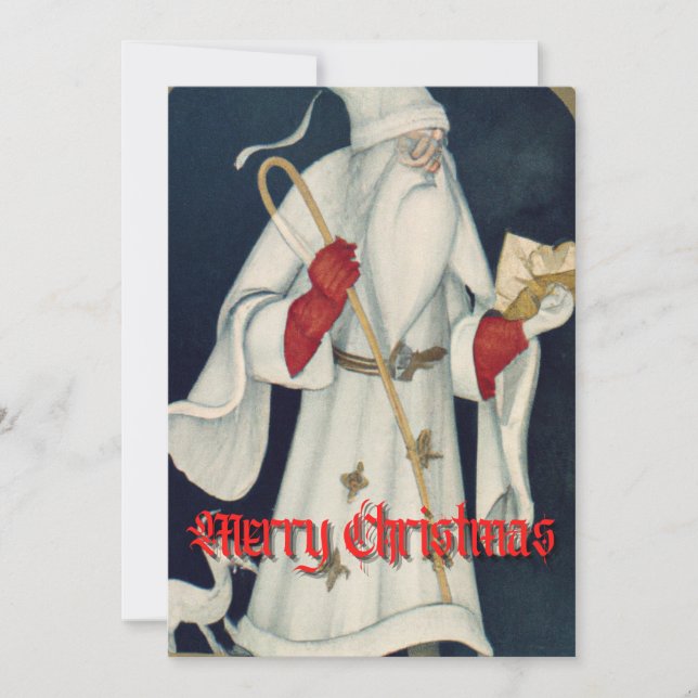 Mediaeval Santa Christmas Card (Front)