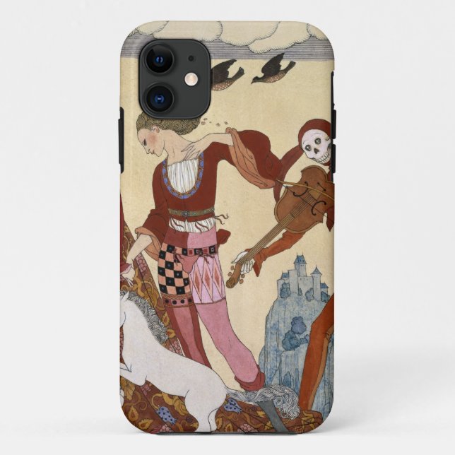 Mediaeval Scene by Georges Barbier Case-Mate iPhone Case (Back)