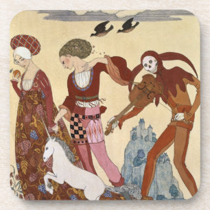 Mediaeval Scene by Georges Barbier Coaster