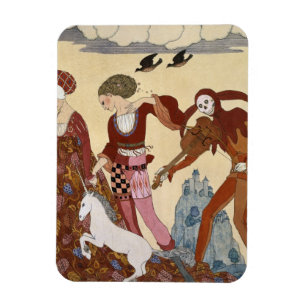 Mediaeval Scene by Georges Barbier Magnet