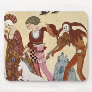 Mediaeval Scene by Georges Barbier Mouse Mat