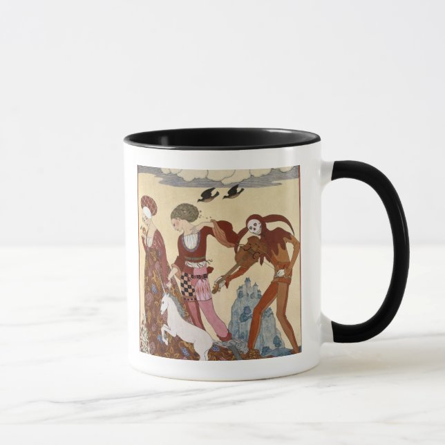 Mediaeval Scene by Georges Barbier Mug (Right)