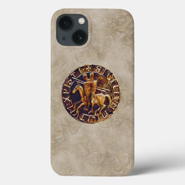 Mediaeval Seal of the Knights Templar Case-Mate iPhone Case (Back)
