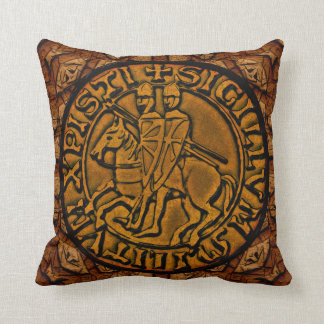 Mediaeval Seal of the Knights Templar Cushion