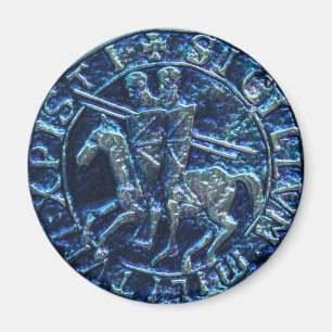 Mediaeval Seal of the Knights Templar Magnet