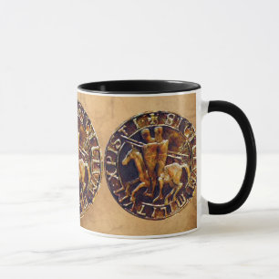 Mediaeval Seal of the Knights Templar Mug