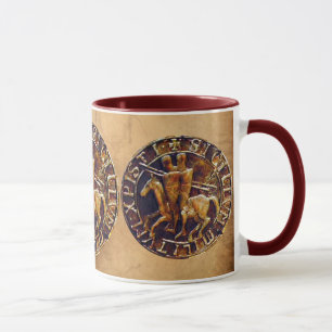 Mediaeval Seal of the Knights Templar Mug