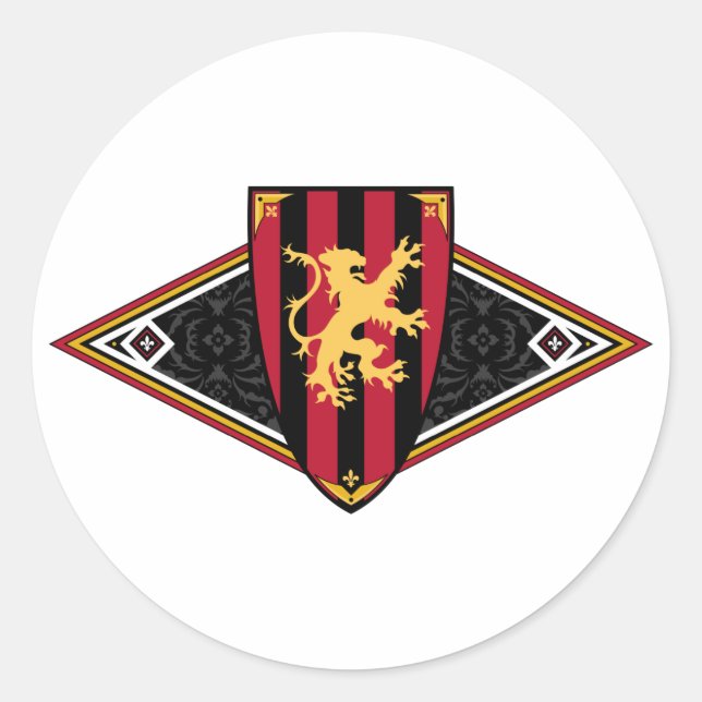 Mediaeval Shield Sticker (Front)