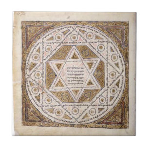 Mediaeval Star of David Tile