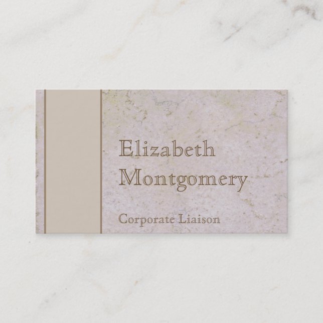 Mediaeval Stone Modern Professional Business Cards (Front)