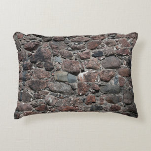 Mediaeval stone wall texture backgroundabstract, a decorative cushion