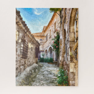 Mediaeval street in Spain Jigsaw Puzzle
