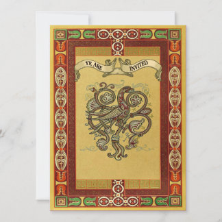 Mediaeval Style Celtic Patterns Wedding Invites