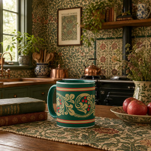 Mediaeval Style Grapevine Frieze Pattern Mug