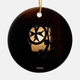 Mediaeval style lantern from Malta Ceramic Tree Decoration