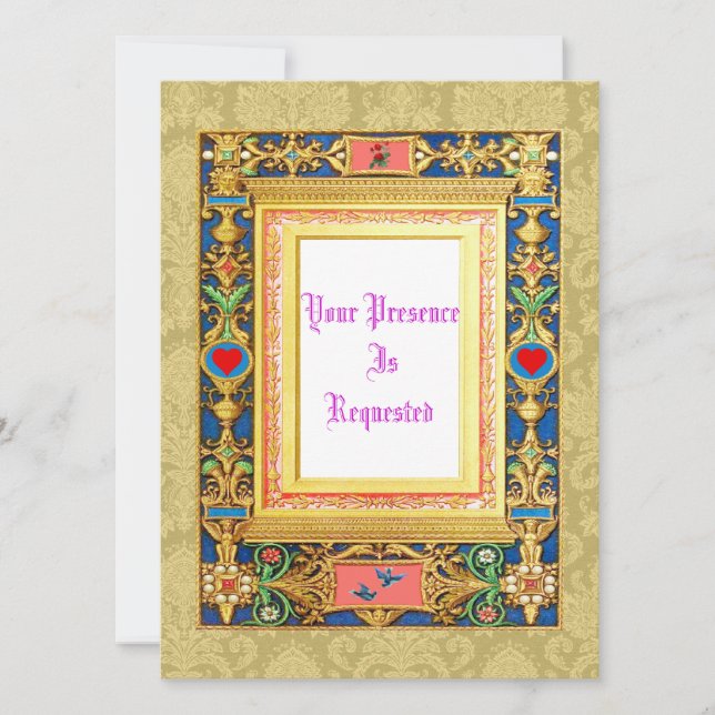 Mediaeval Style Wedding Invites (Front)