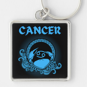 Mediaeval Style Zodiac Cancer Key Ring