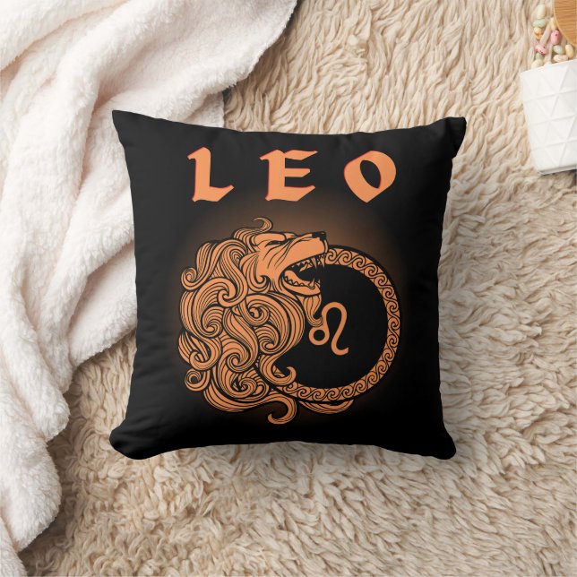 Mediaeval Style Zodiac Leo Cushion (Blanket)