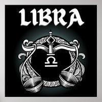Mediaeval Style Zodiac Libra