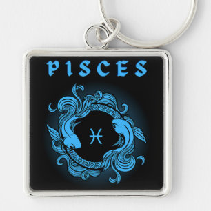 Mediaeval Style Zodiac Pisces Key Ring