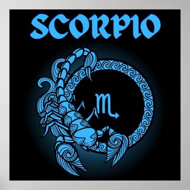 Mediaeval Style Zodiac Scorpio Poster (Front)