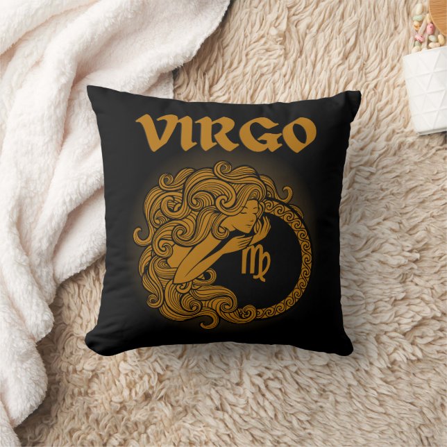 Mediaeval Style Zodiac Virgo Cushion (Blanket)