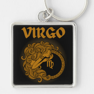 Mediaeval Style Zodiac Virgo Key Ring