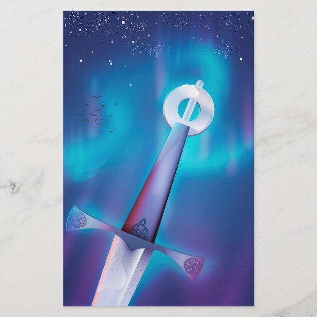 Mediaeval Sword Stationery (Front)