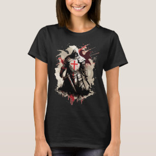 Mediaeval Templar Knights Warrior of Christ T-Shirt