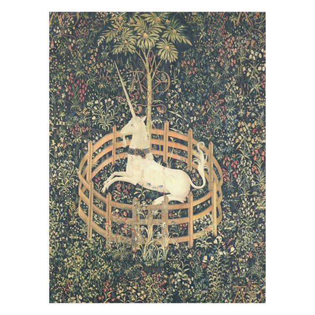 Mediaeval The Unicorn in Captivity Tablecloth (Front)