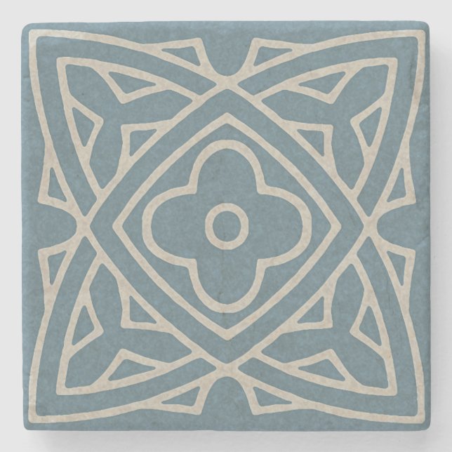 Mediaeval Tile Stone Coaster (Front)