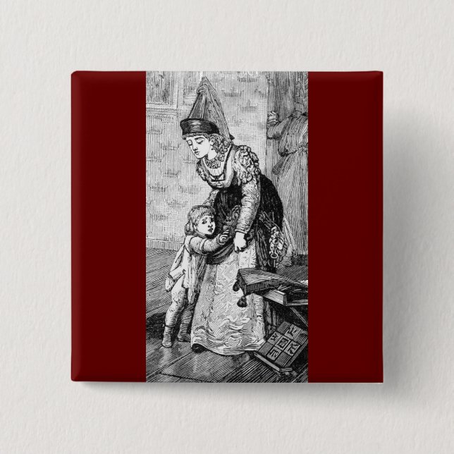 Mediaeval Times 15 Cm Square Badge (Front)