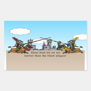 Mediaeval Times - Love Declaration Rectangular Sticker