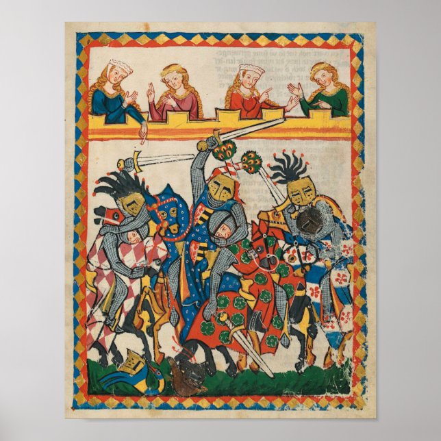 Mediaeval Tournament, 14th Century Poster (Front)