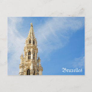 mediaeval Town Hall in Brussels Postcard